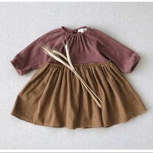 Mabo Georgie Dress in Nutmeg 4/5